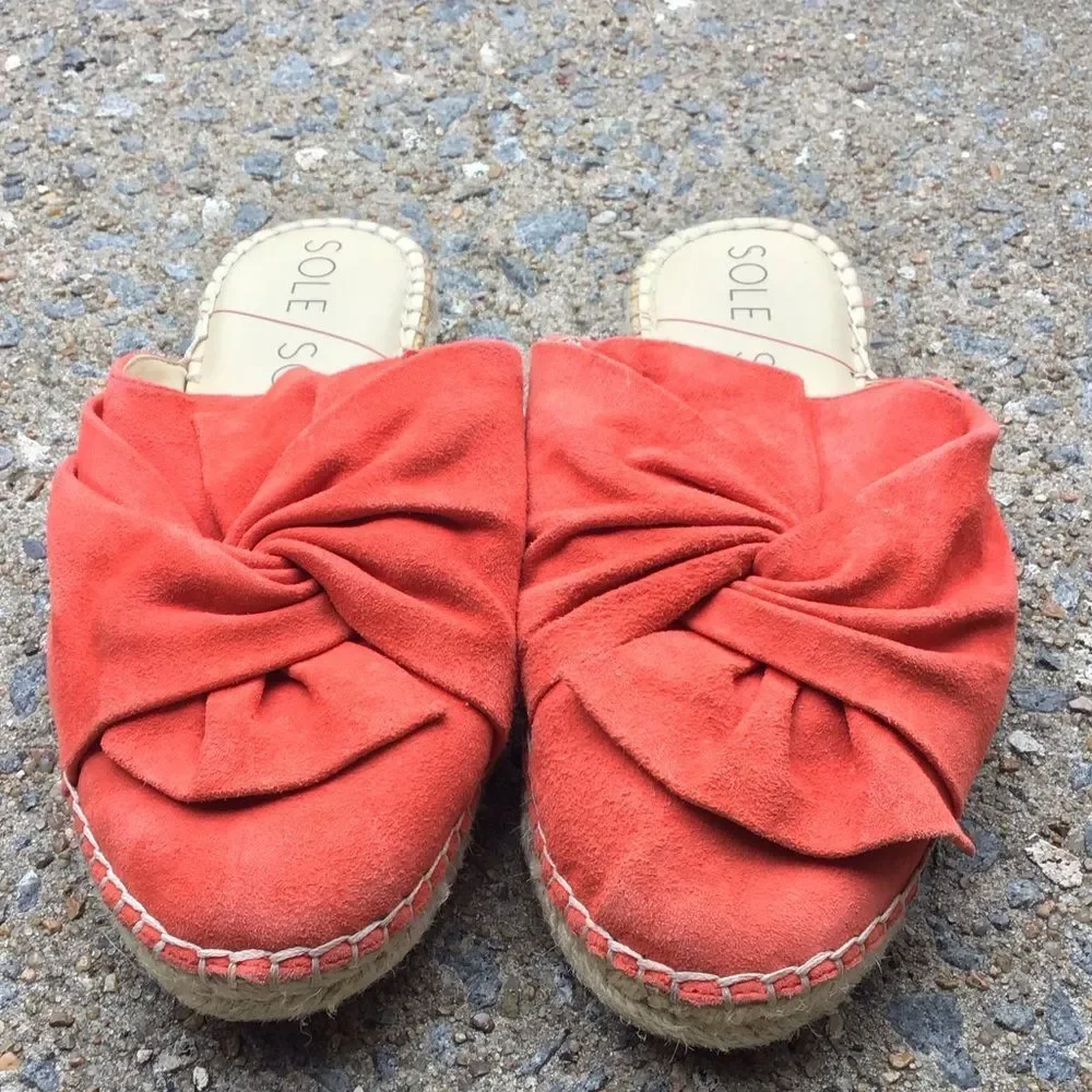 Sole Society Sammie Coral Espadrille Slides